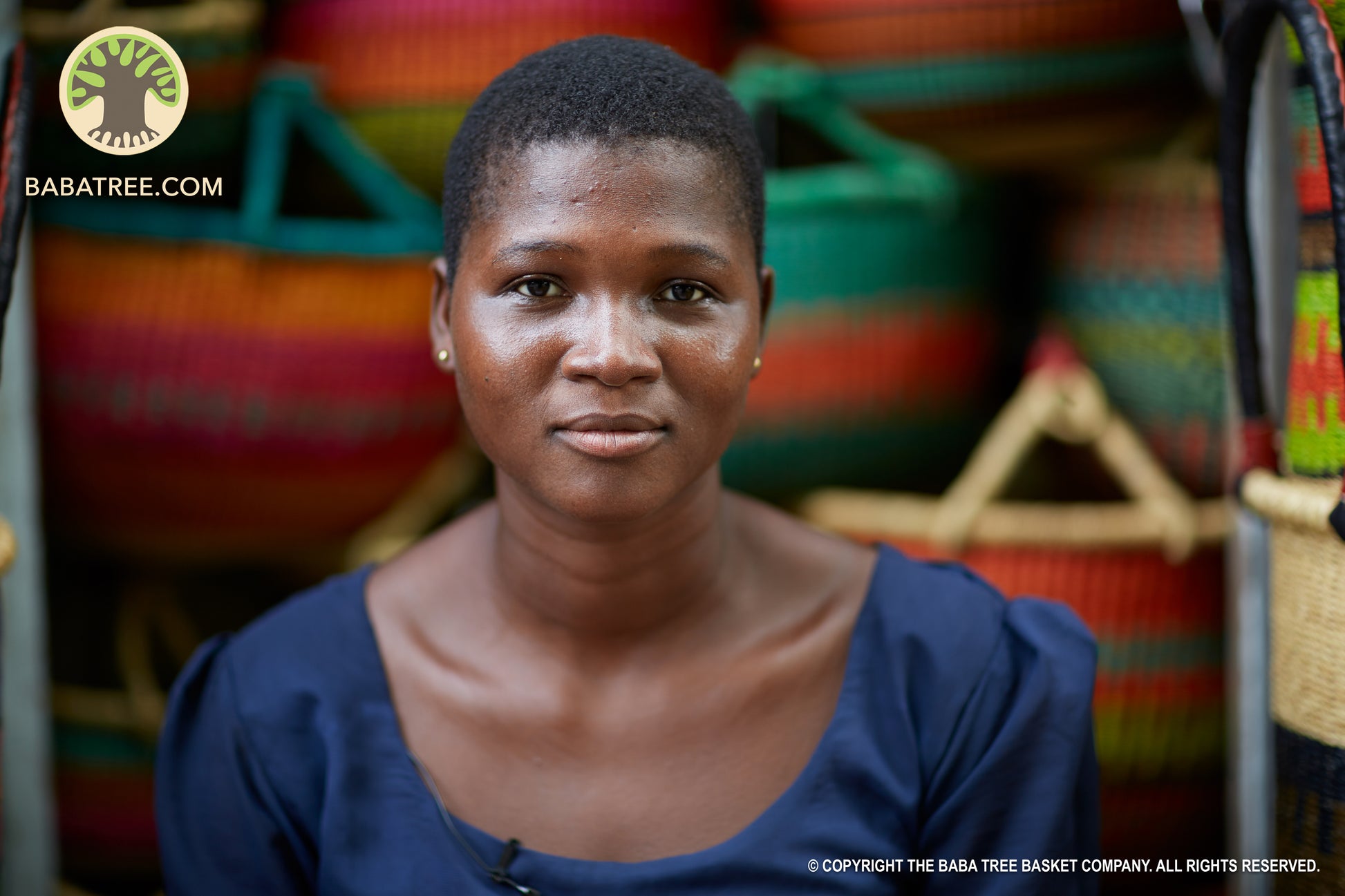 Cesta africana Laundry con asas Hygge de fibra natural