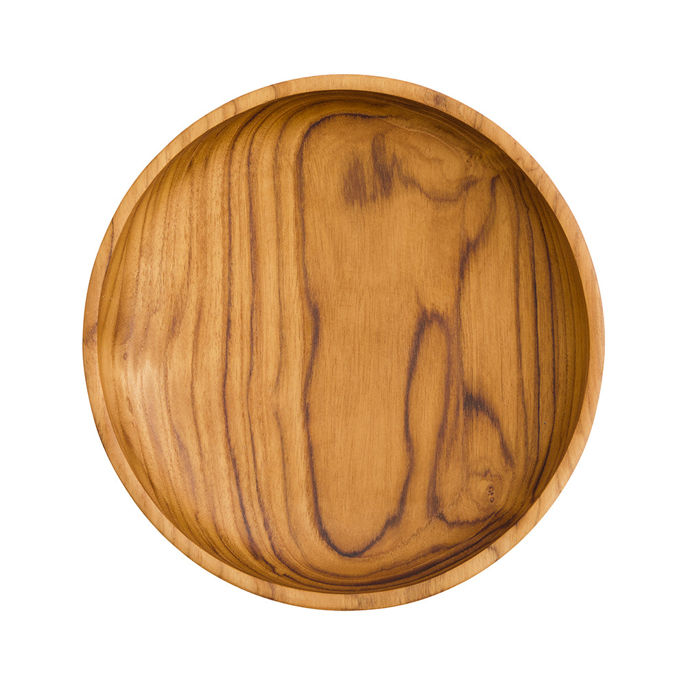 Organic bowl M of reclaimed teak wood