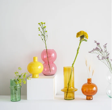 Jarrón vidrio reciclado Bubbles