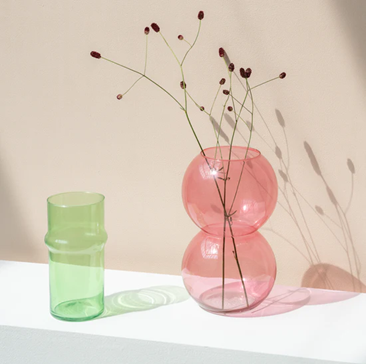 Jarrón vidrio reciclado Bubbles