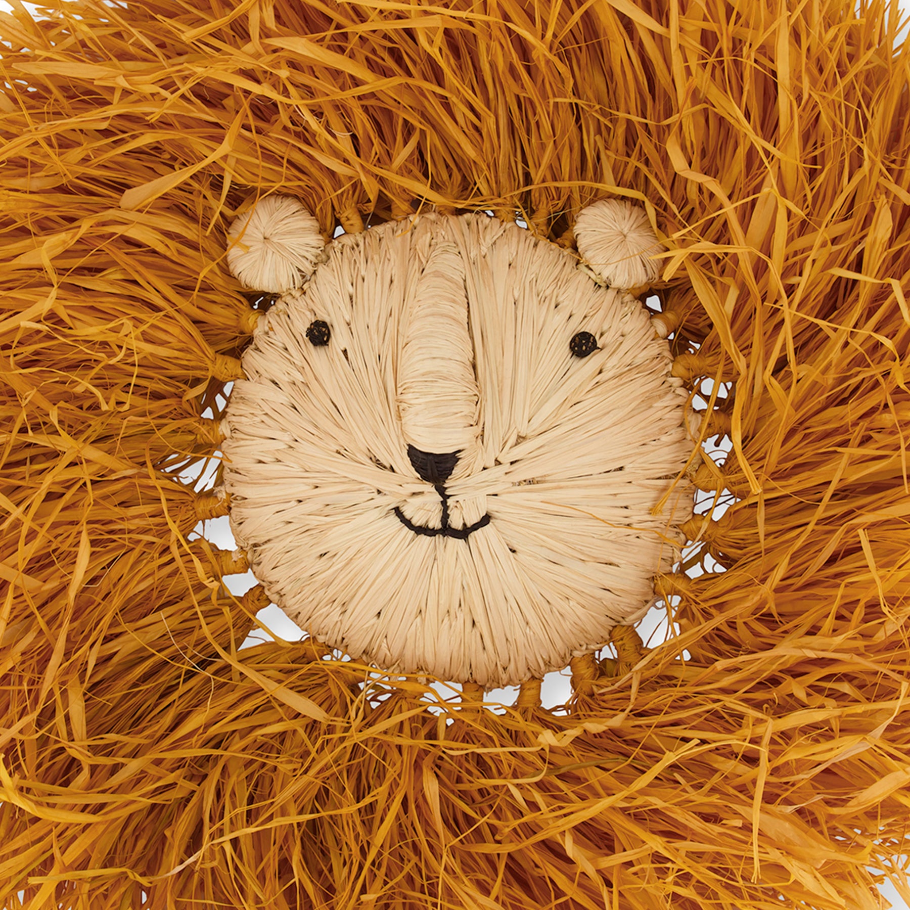 Colgante africano decorativo Lion de fibra natural - Colgante - ETHNICA DECO