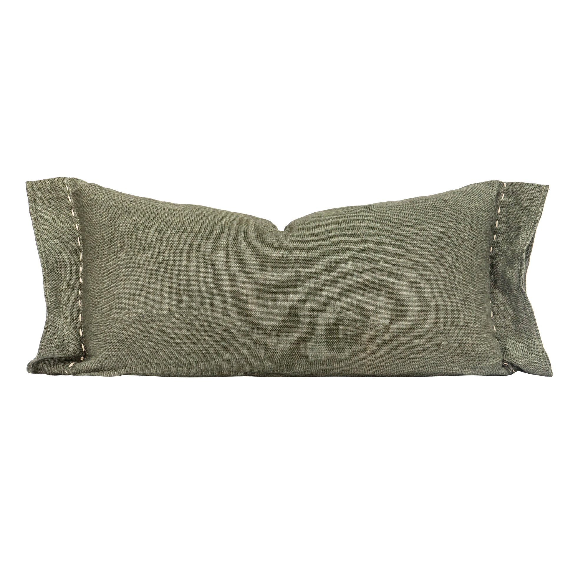 Cojín lumbar Vetiver 100% lino 30 x 60 cm (con relleno)