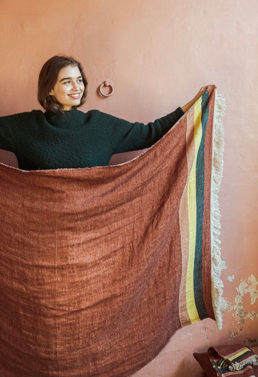 Green cushion cover 100% recycled cotton 