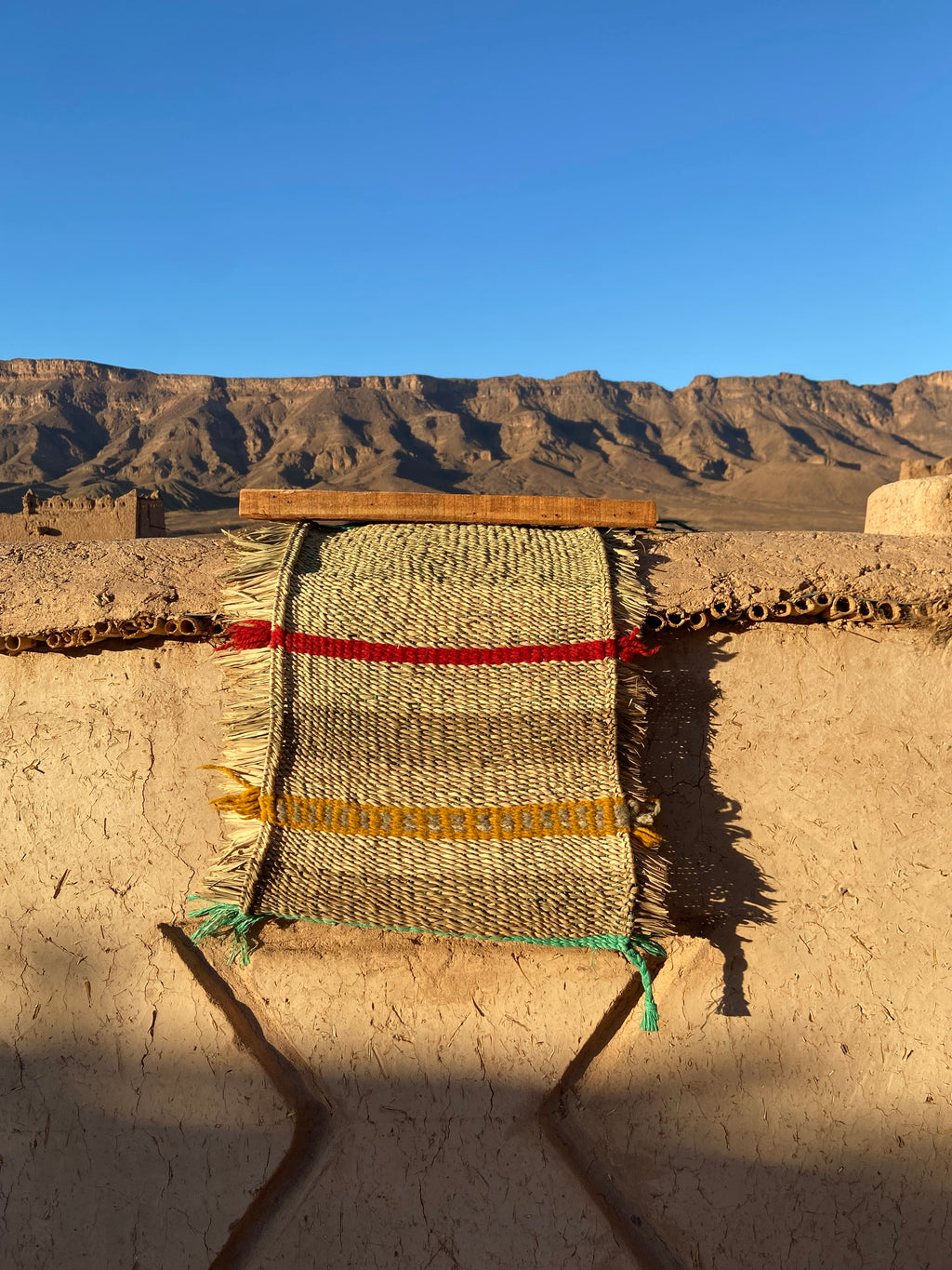 Tapiz de palma y lana Tamnougalt - Tapiz - ETHNICA DECO