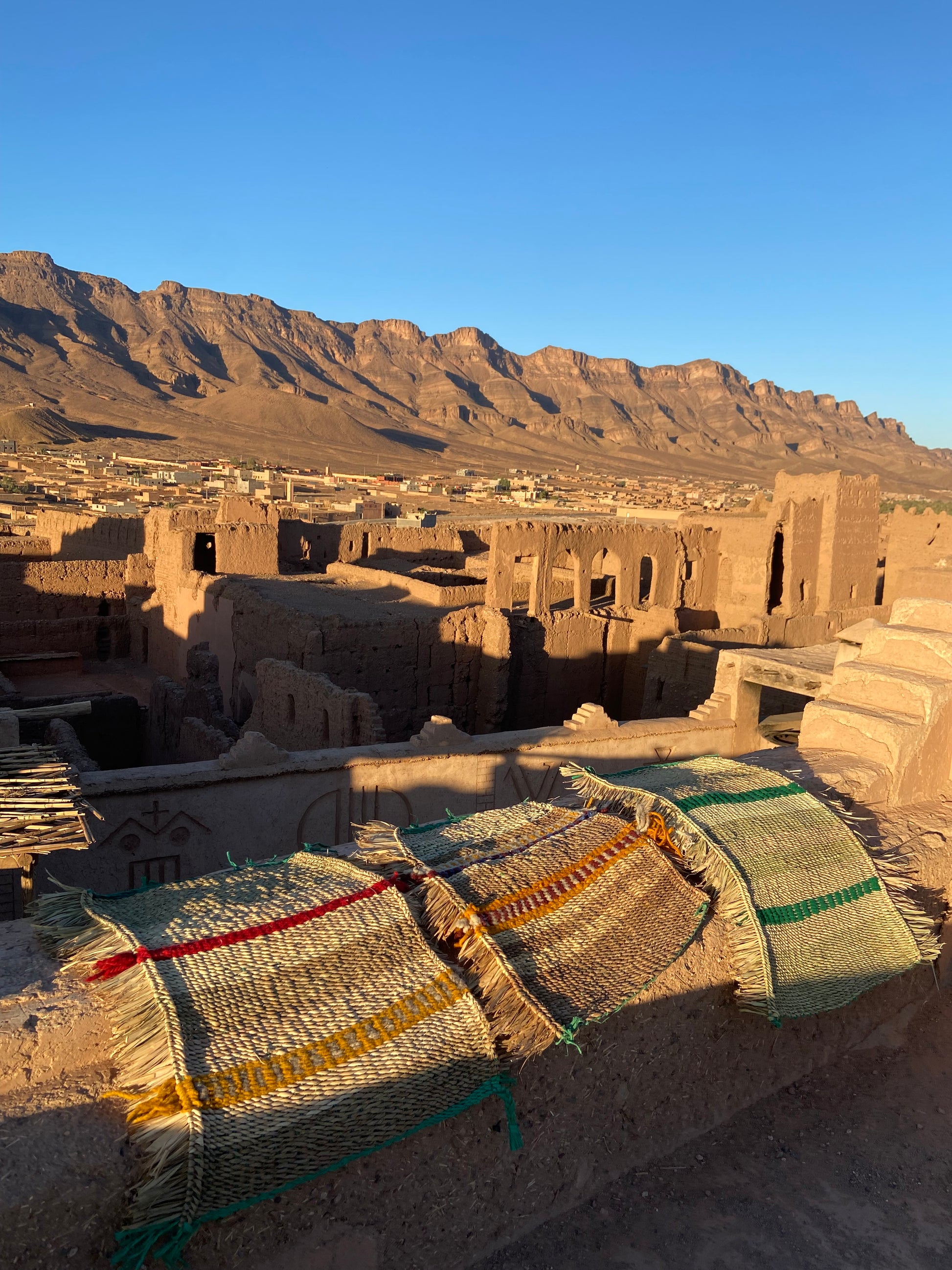 Tapiz de palma y lana Mezguita - Tapiz - ETHNICA DECO