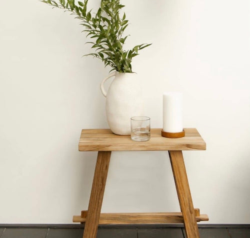 Banco artesanal de madera 100% reciclada