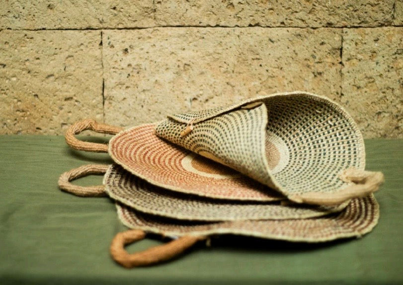 Cesta africana para flores Black de sisal - Cesta - ETHNICA DECO