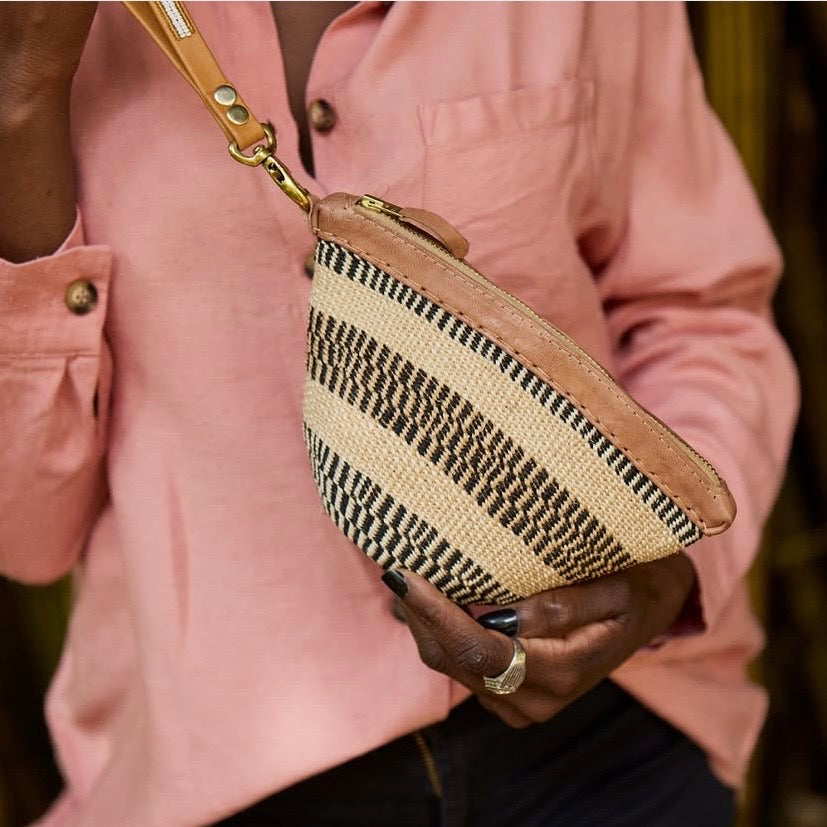 Bolso africano de mano Jane de sisal