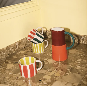 Taza cerámica Yellow Stripe