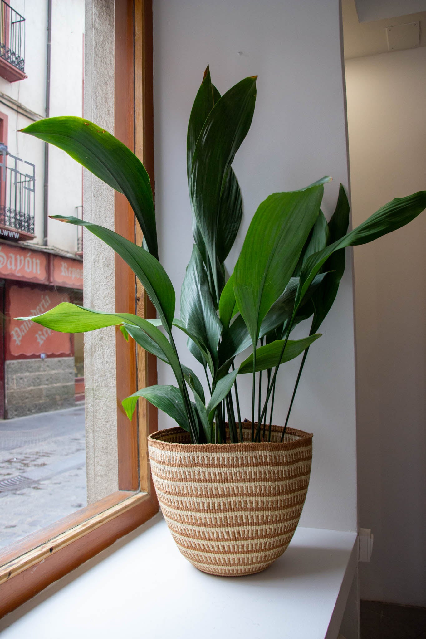 Cesta africana L Khristina de sisal