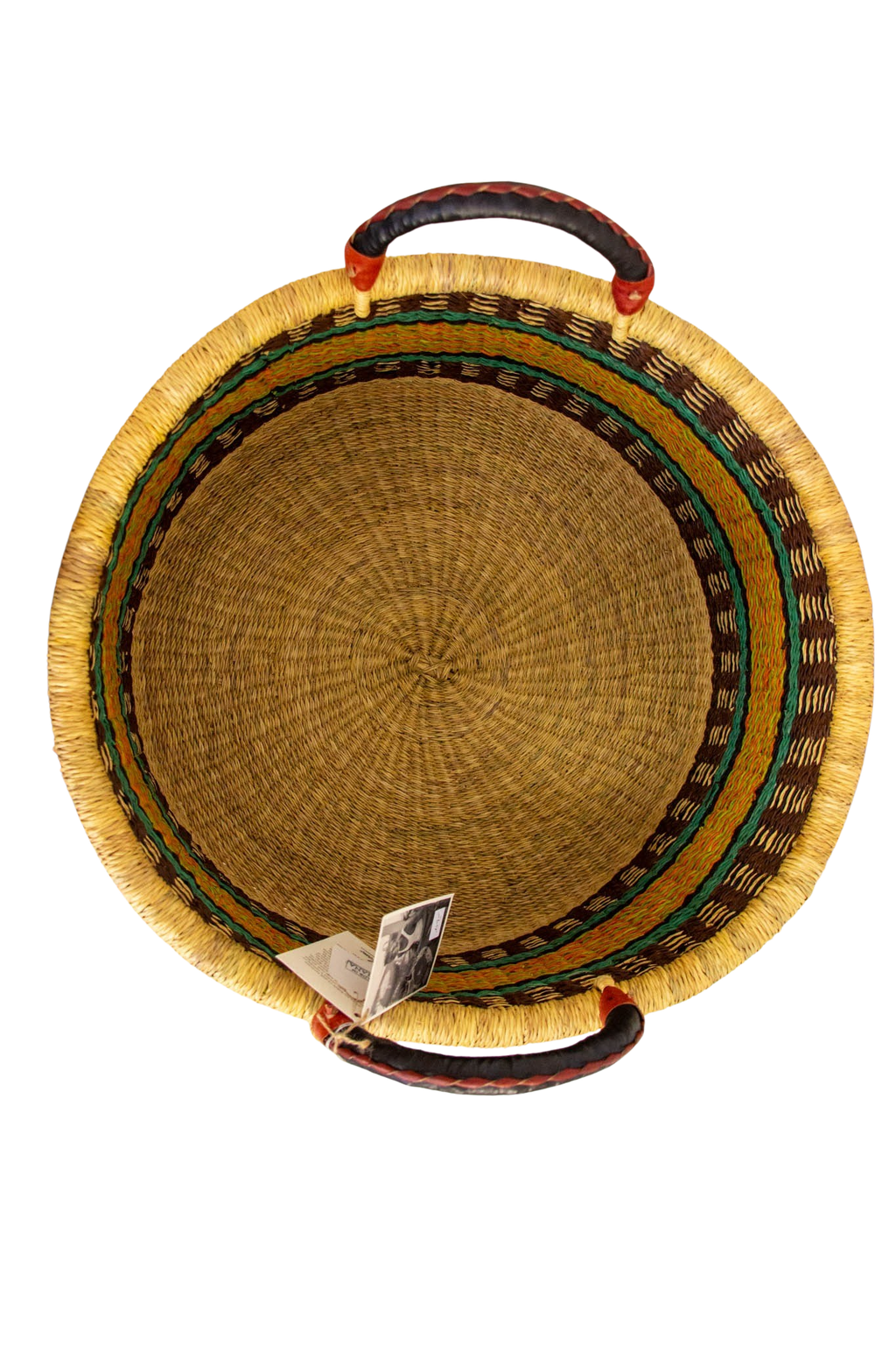 Terracotta and green Baba Half laundry Basket