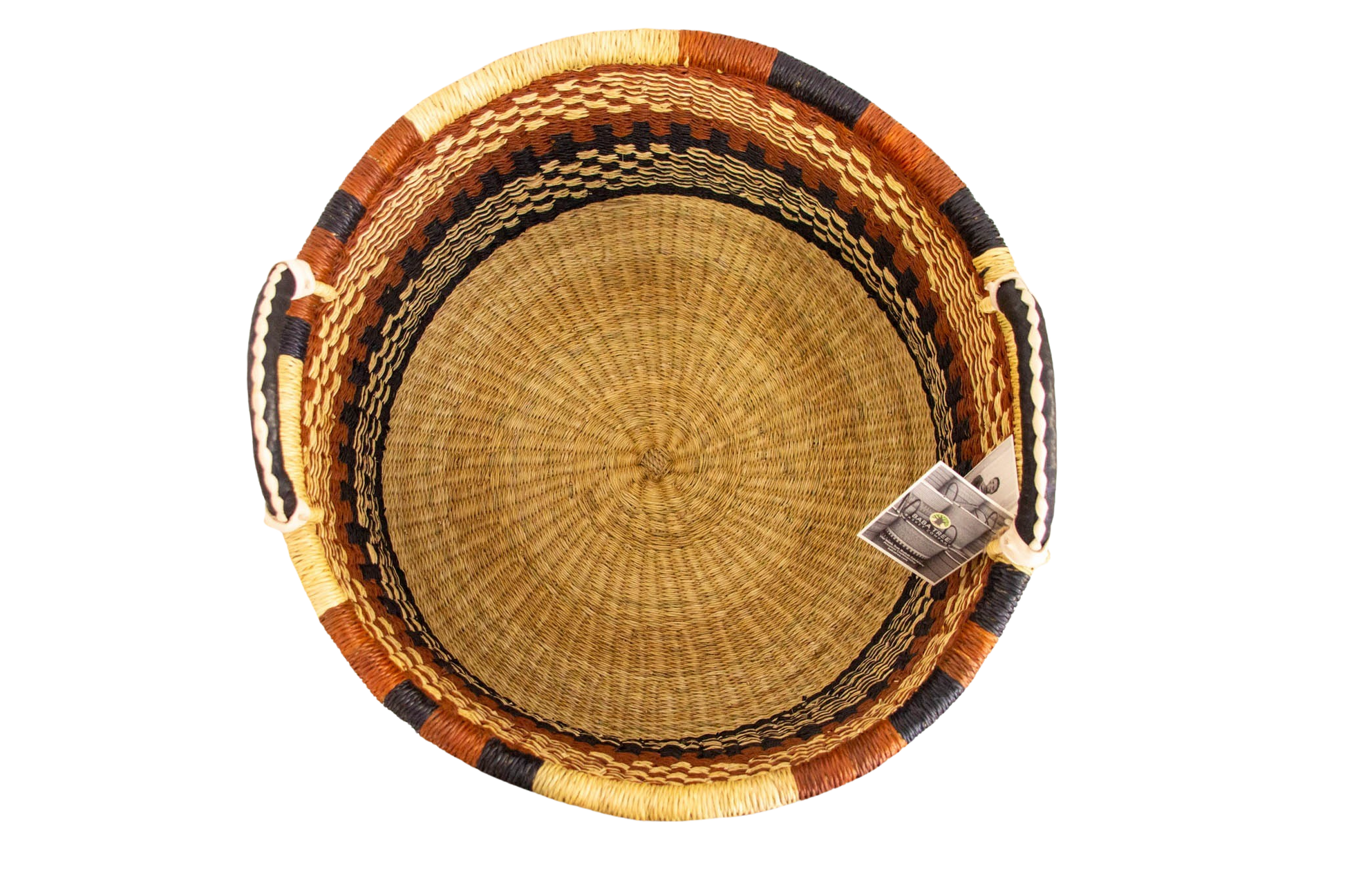 Terracotta and green Baba Half laundry Basket