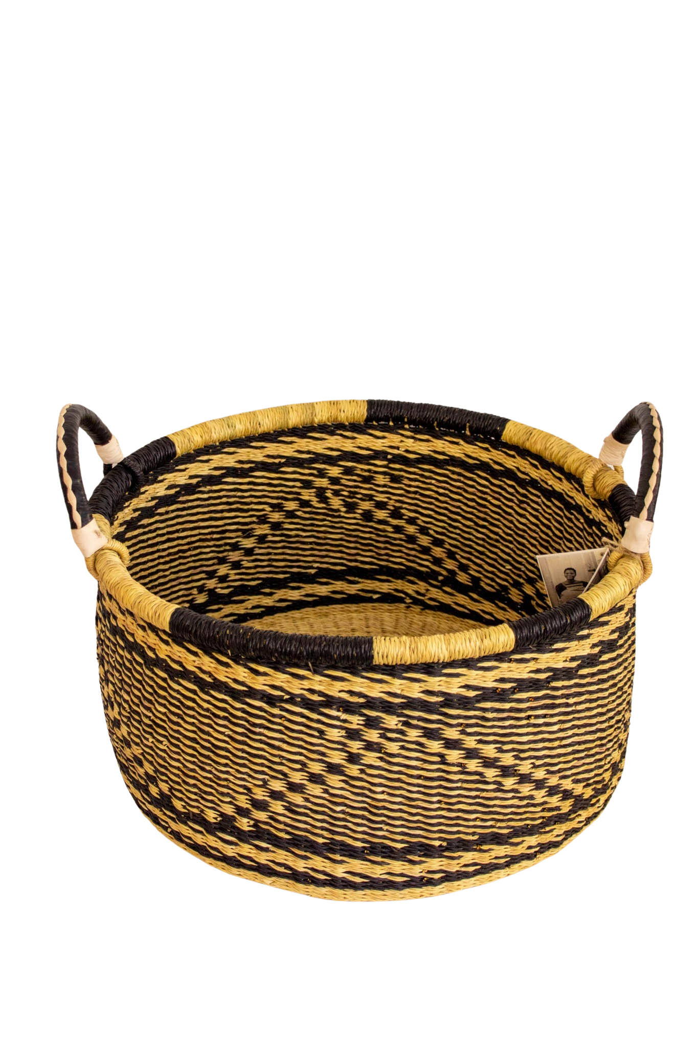 Terracotta and green Baba Half laundry Basket