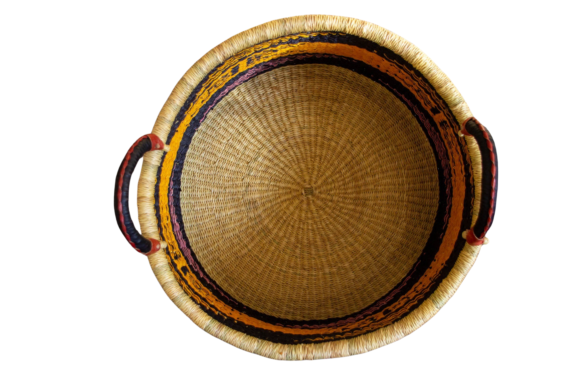 Terracotta and green Baba Half laundry Basket