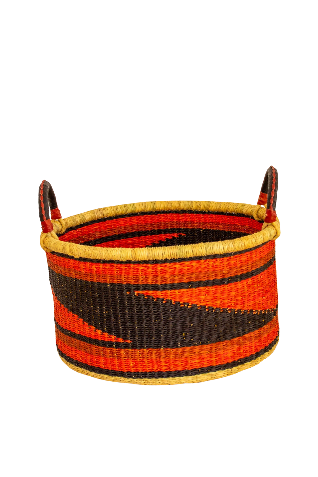 Terracotta and green Baba Half laundry Basket