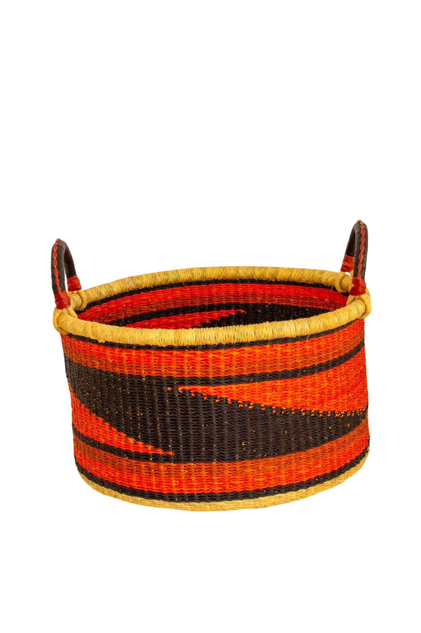 Terracotta and green Baba Half laundry Basket