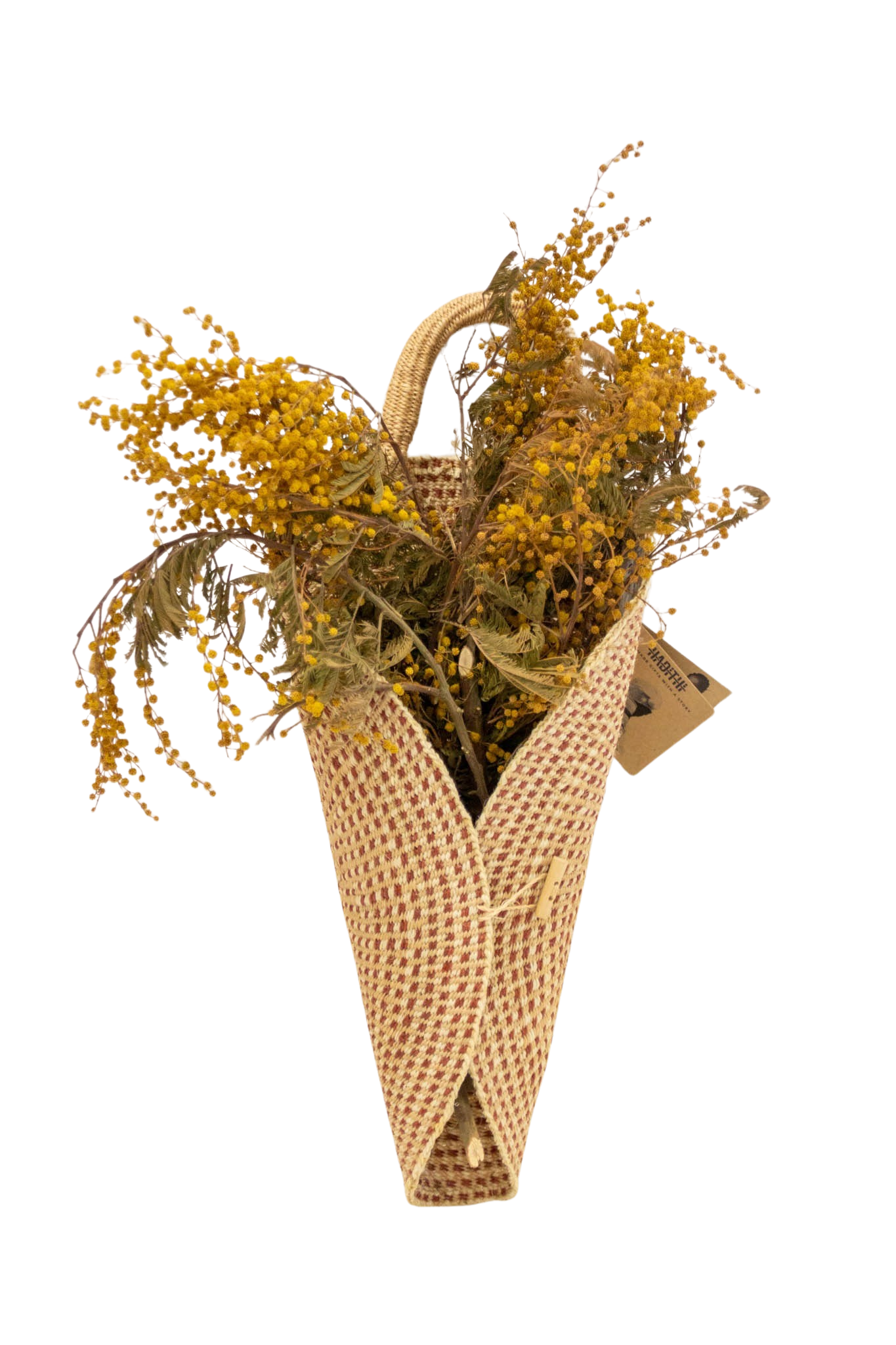 Cesta africana para flores Terracotta de sisal