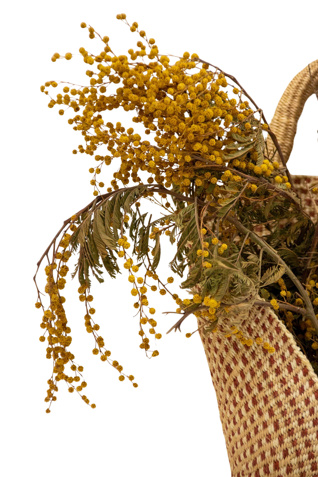 Cesta africana para flores Terracotta de sisal