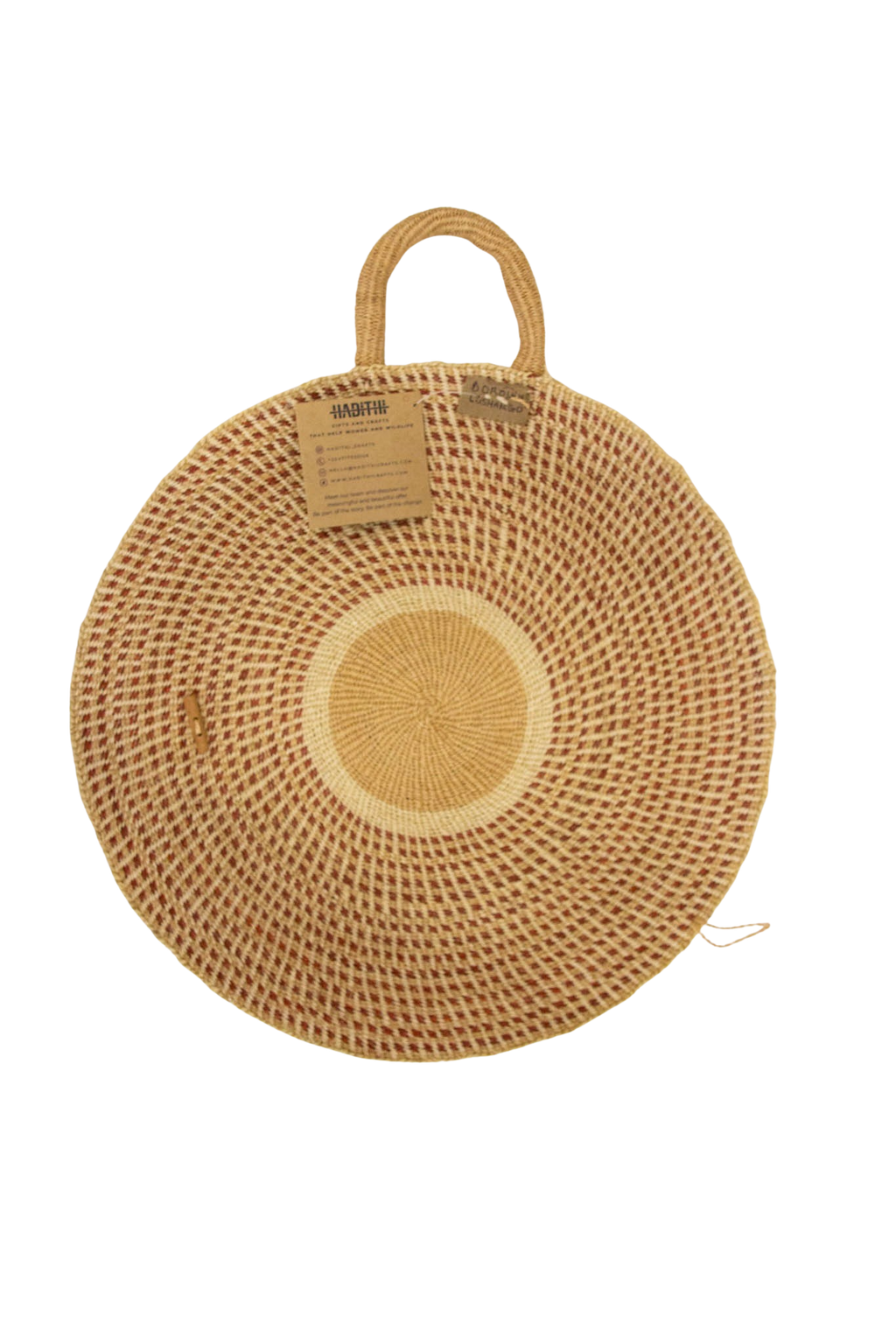 Cesta africana para flores Terracotta de sisal