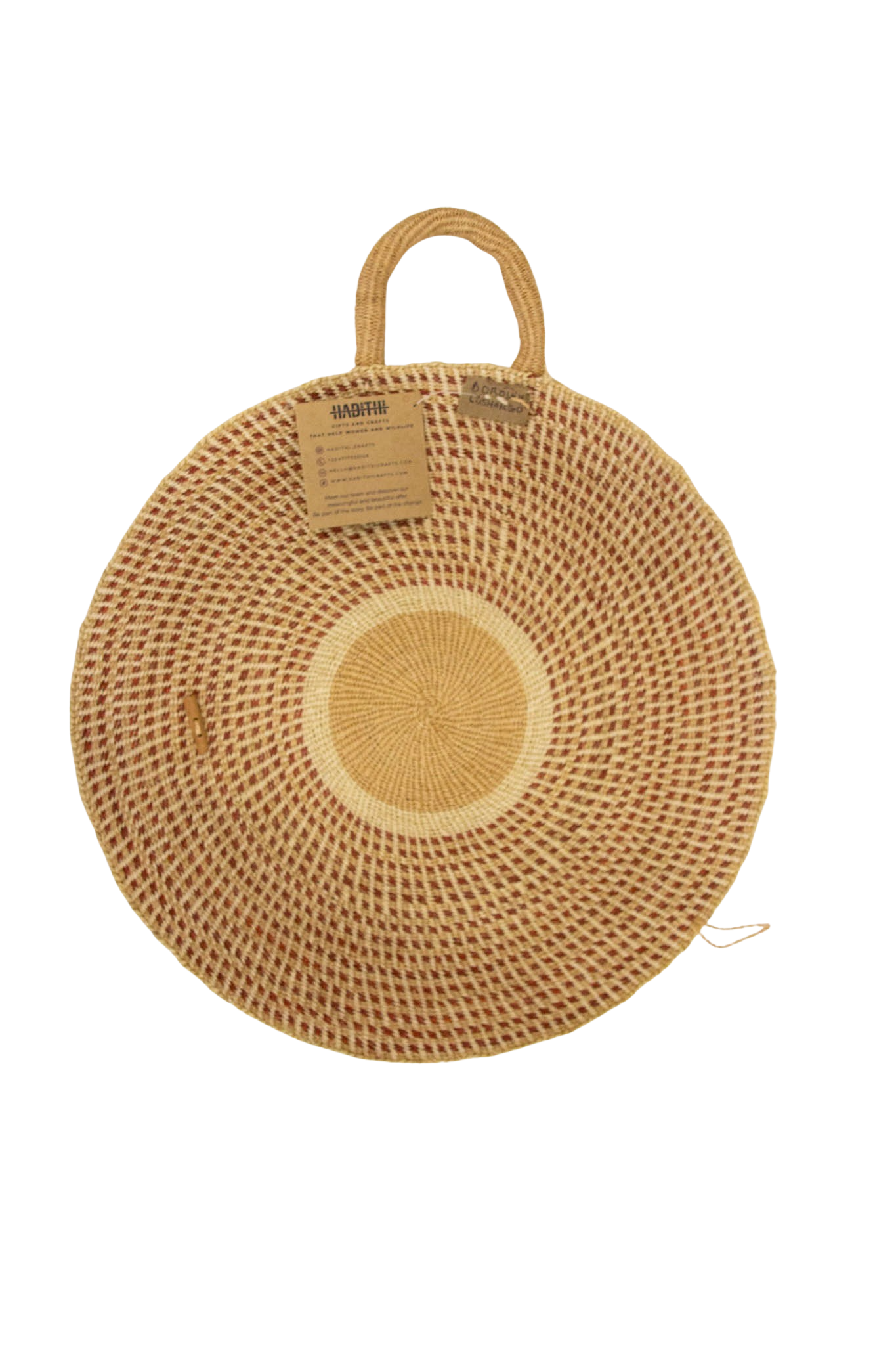 Cesta africana para flores Terracotta de sisal