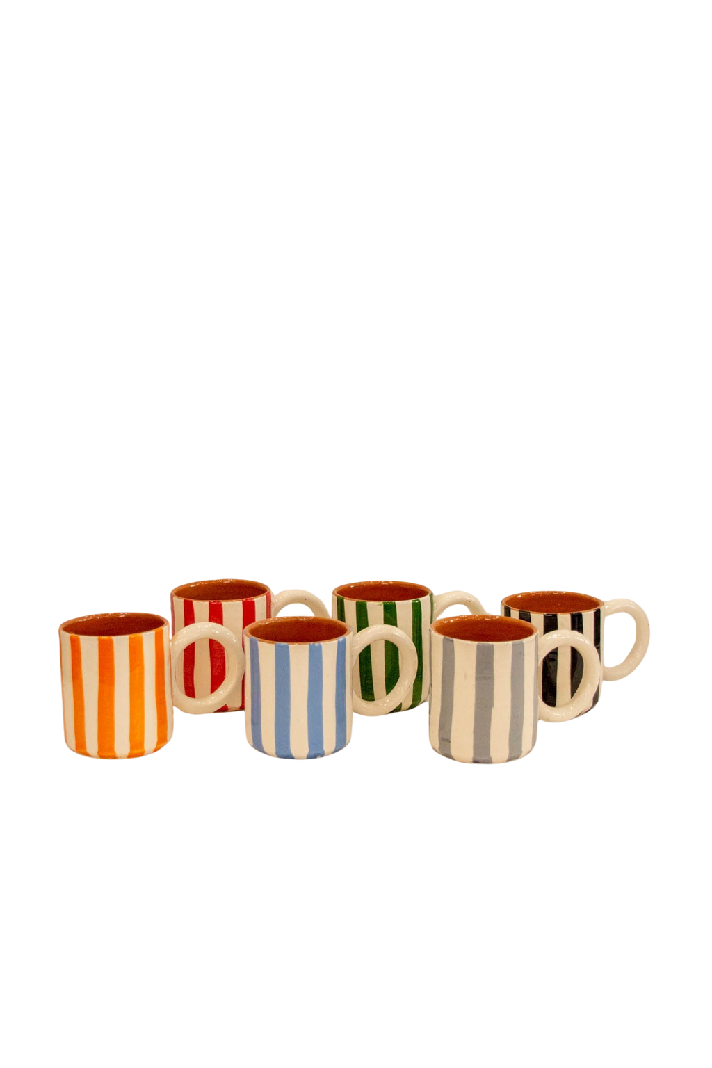 Taza Orange Stripes - Taza - ETHNICA DECO