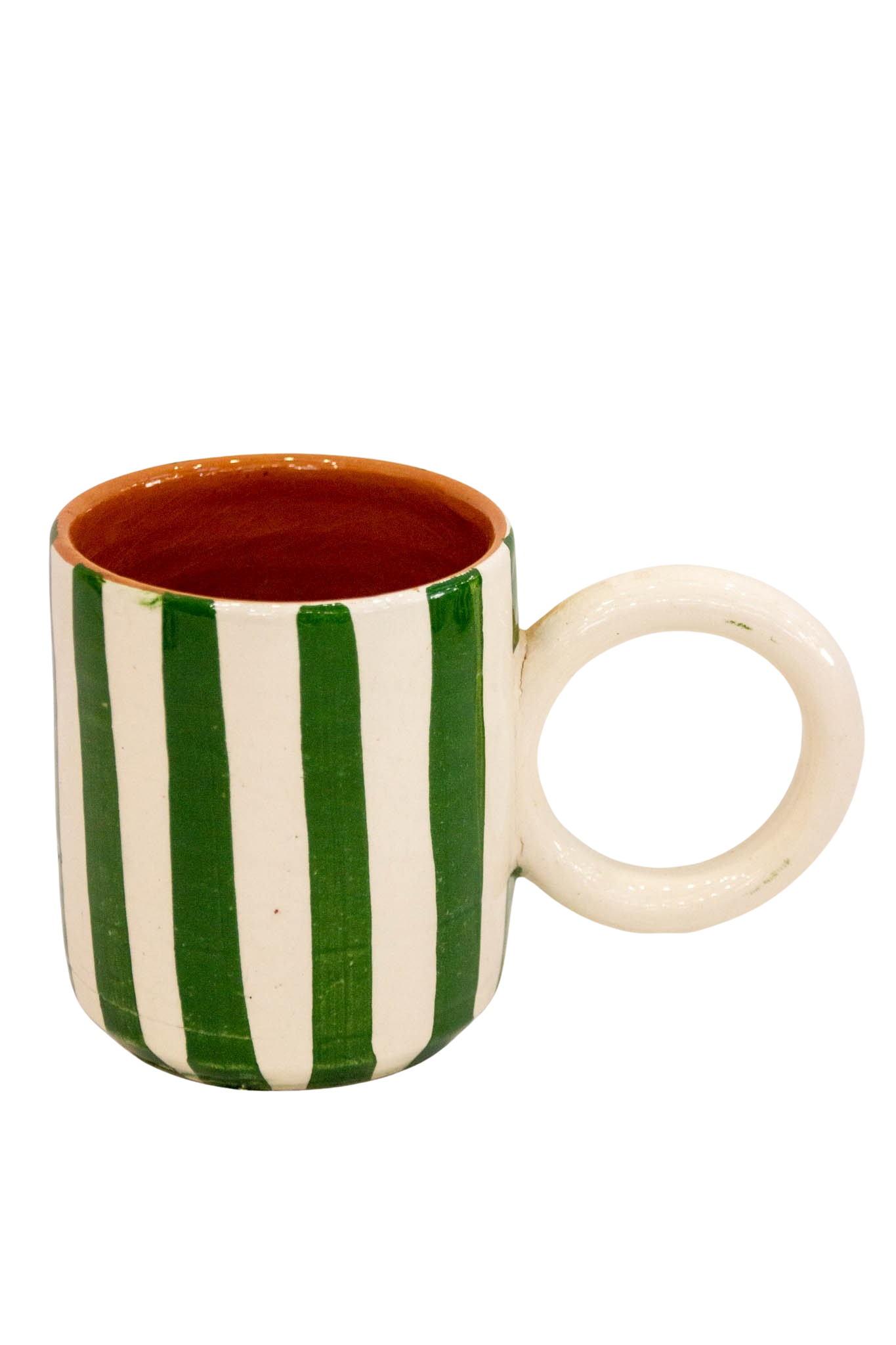 Taza Green Stripes - Taza - ETHNICA DECO