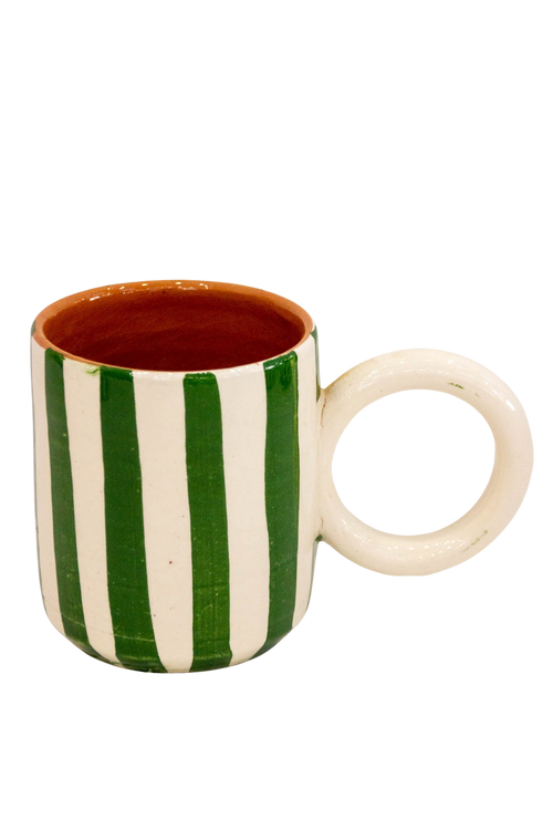 Taza Green Stripes
