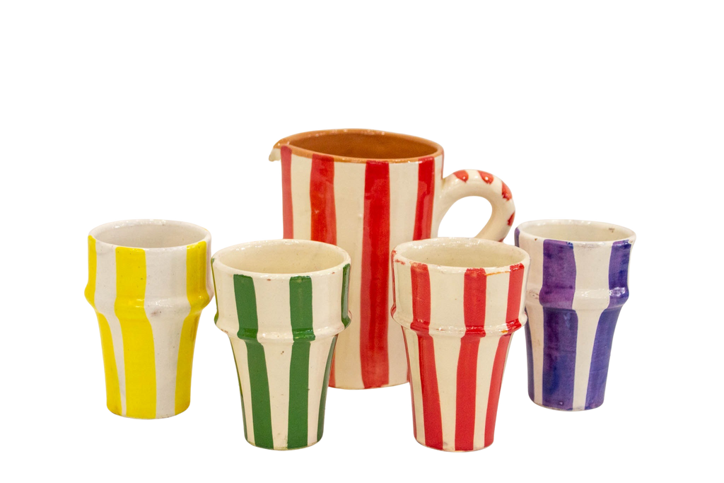 Vaso Yellow Stripes - Vaso - ETHNICA DECO