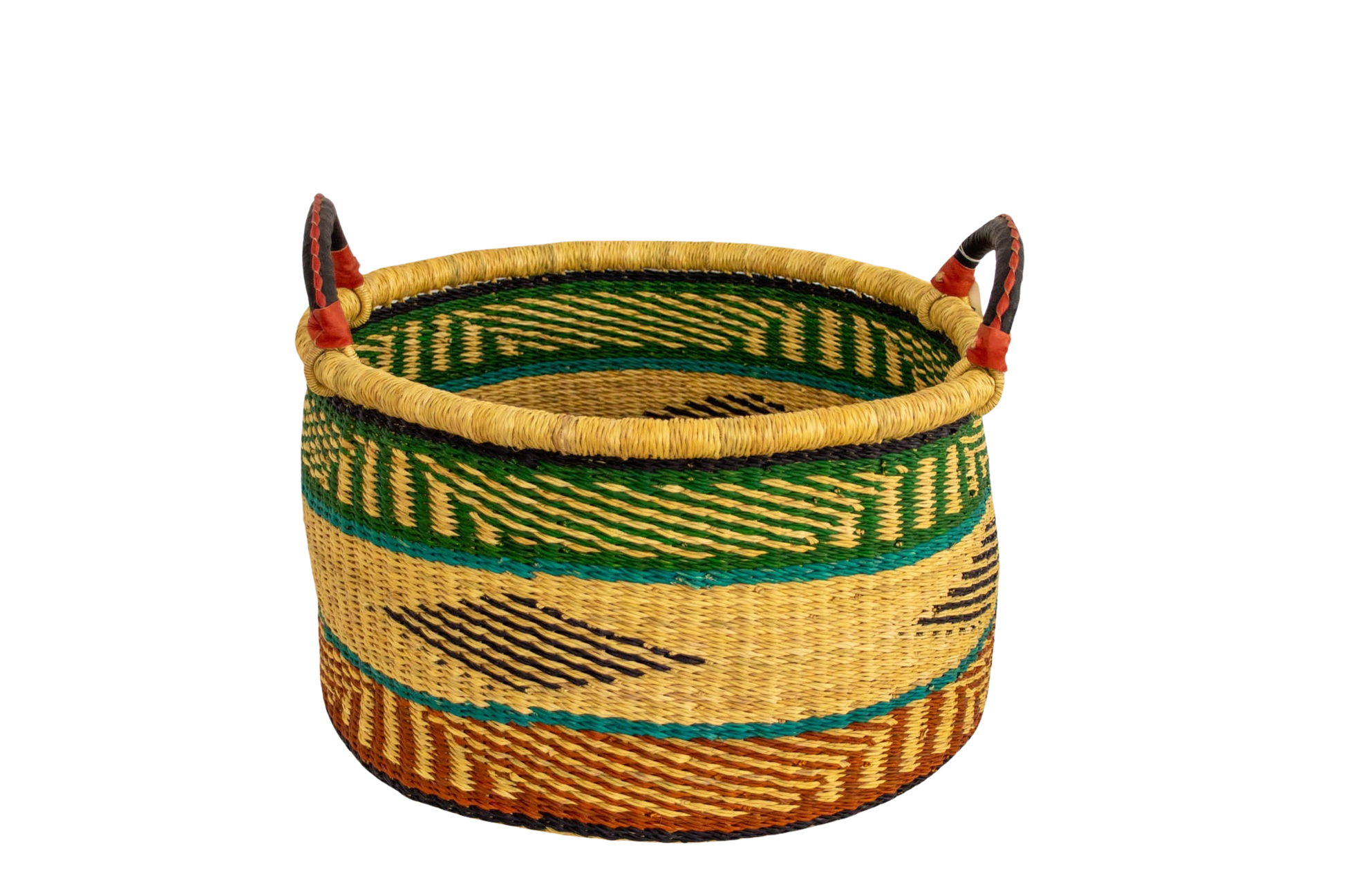 Cesta africana Half Laundry Bolgatanga de fibra natural - Cesta - ETHNICA DECO