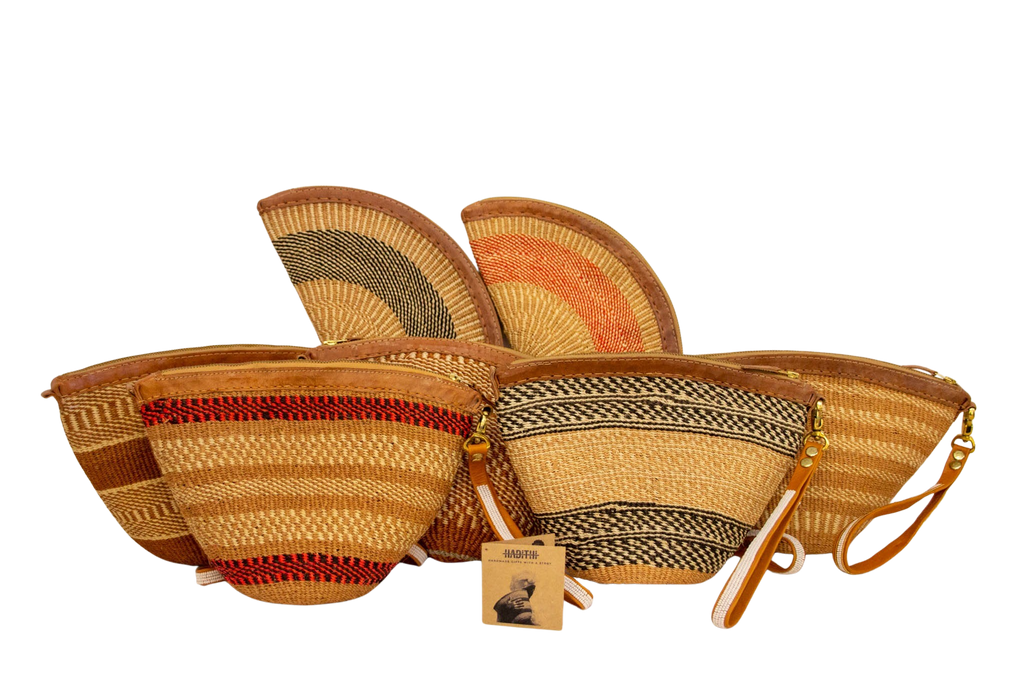 Bolso africano de mano Elimnata de sisal