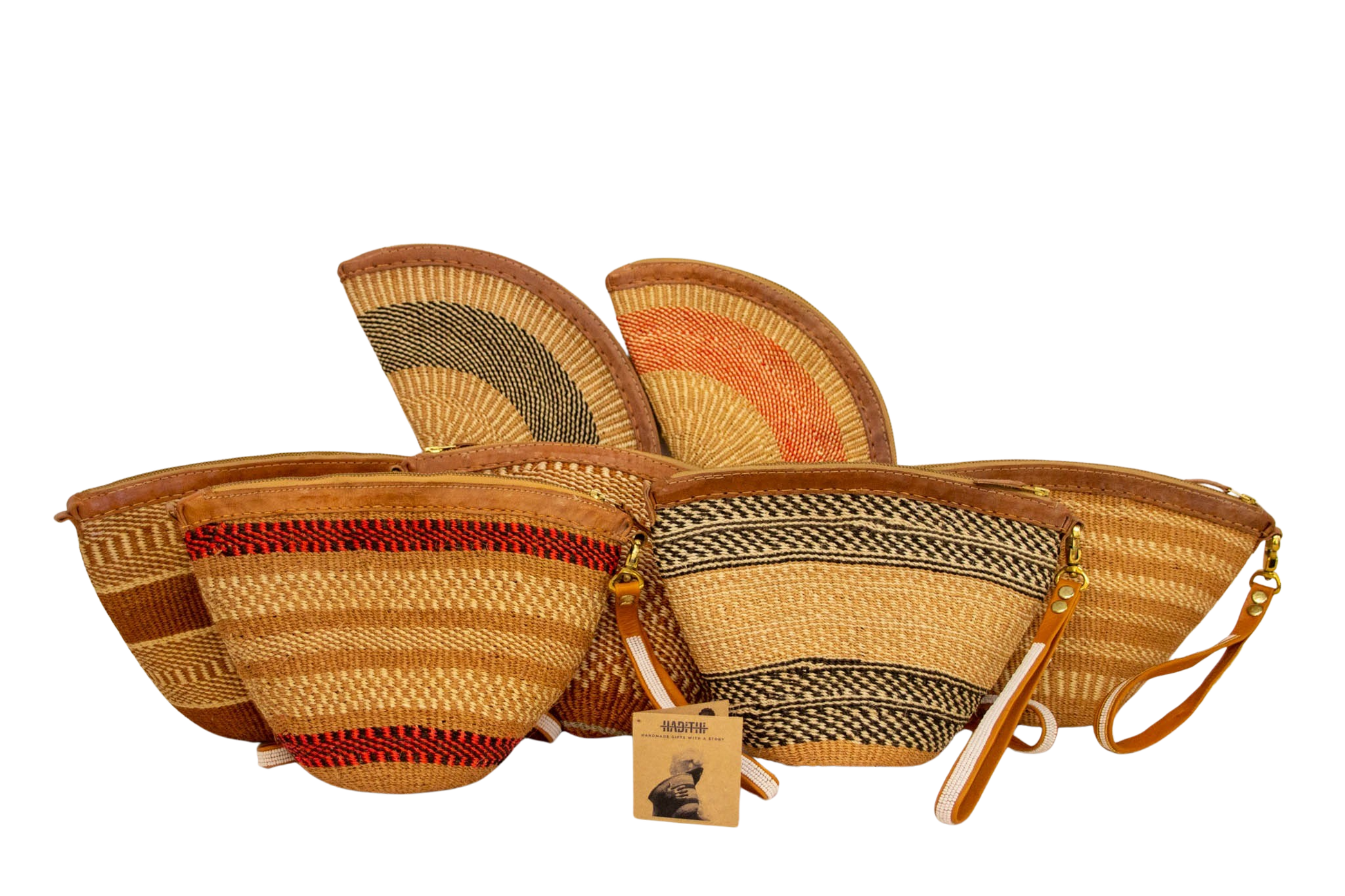 Bolso africano de mano Mutave de sisal