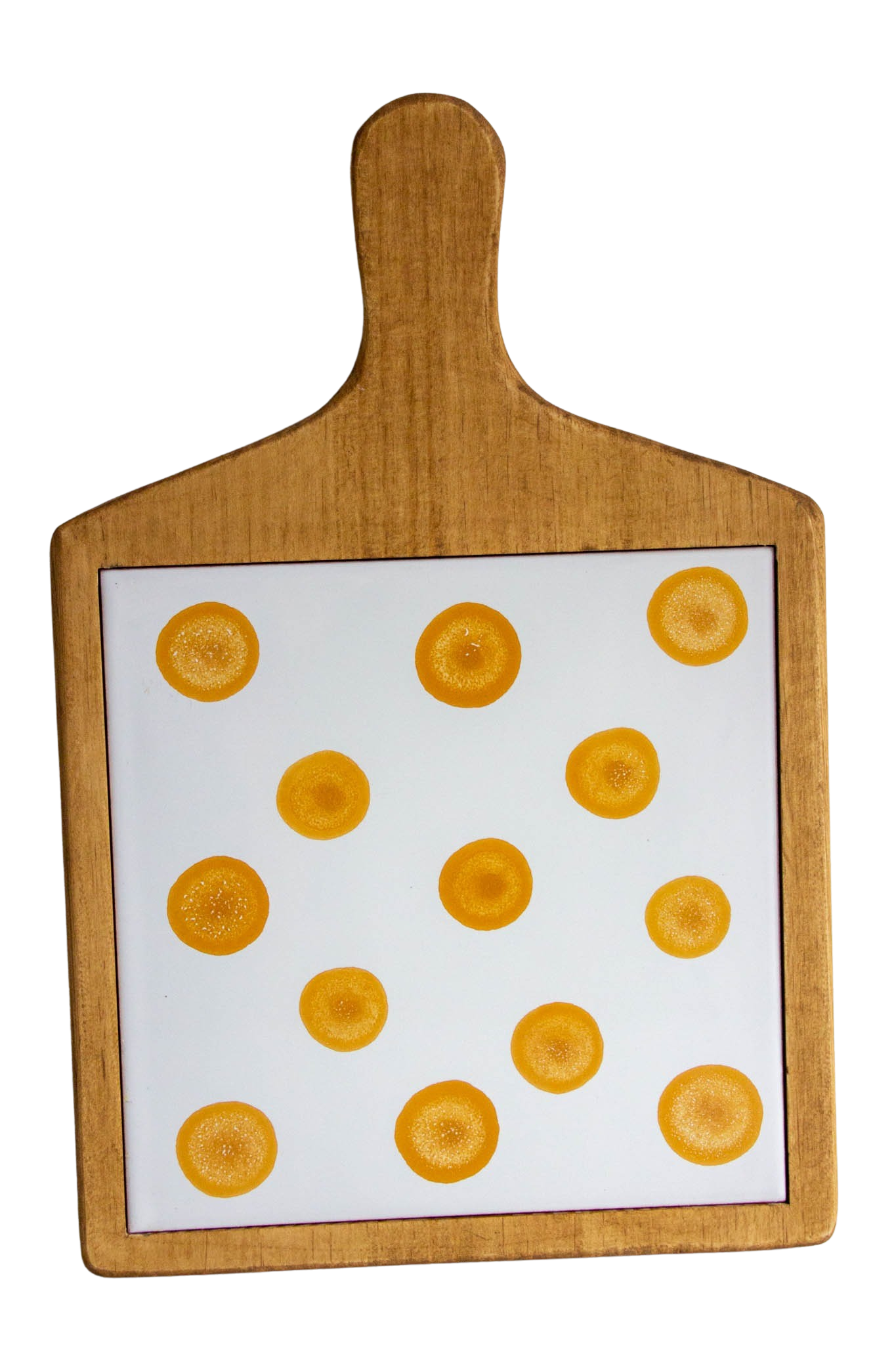Yellow Dots serving board 100% Social 