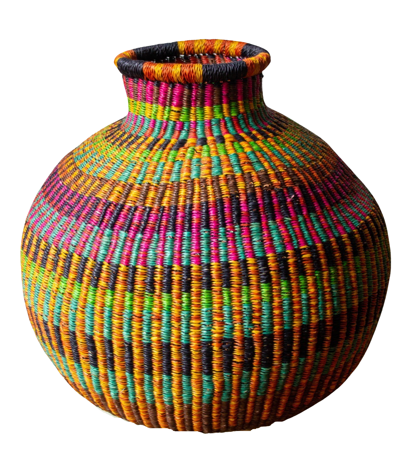 Jumbo Jemima multicolour natural fiber basket 