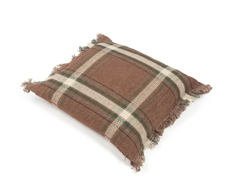 Funda de cojín Rowan de lino belga