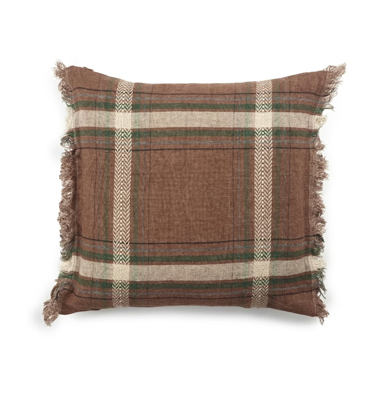 Funda de cojín Rowan de lino belga