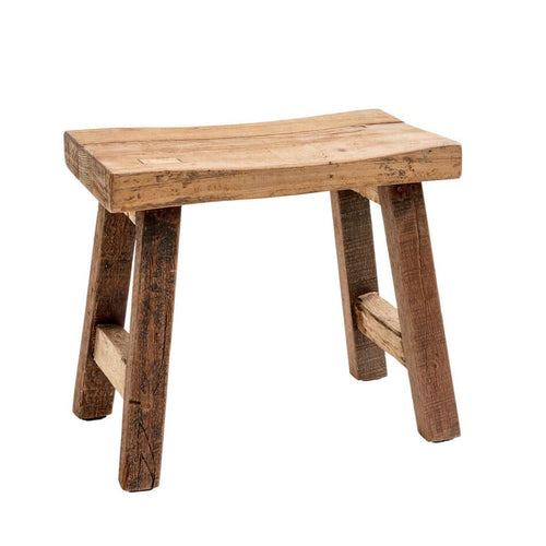 Banco artesanal de madera 100% reciclada