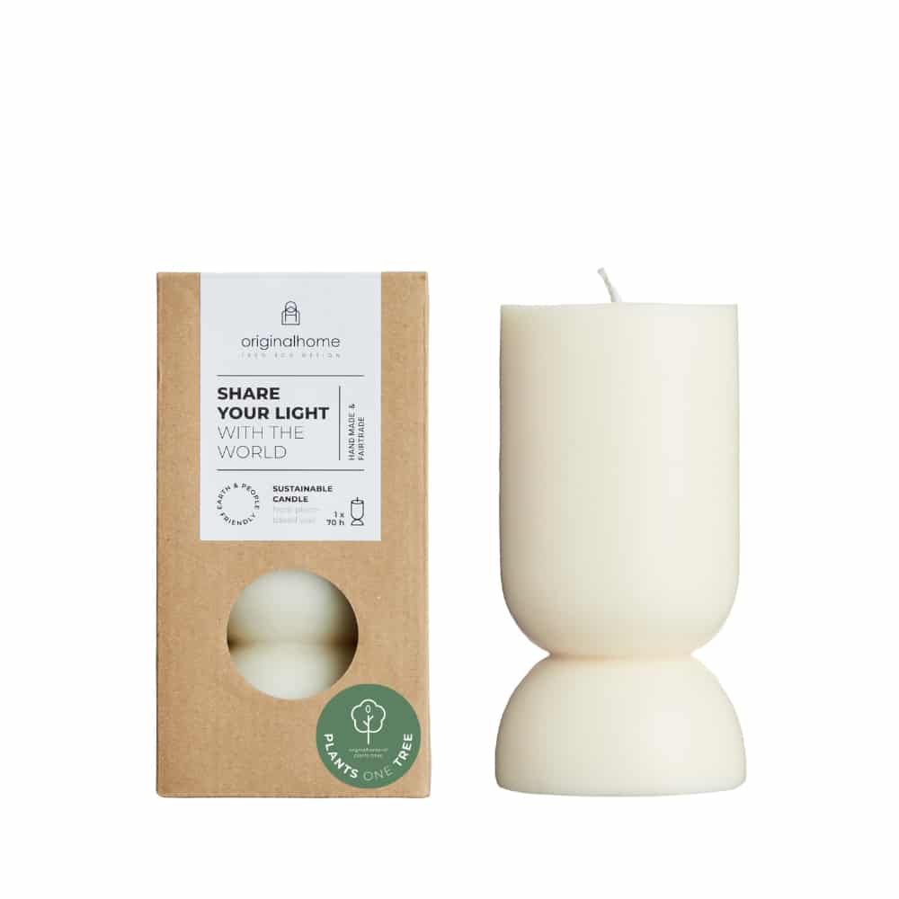 Clay natural candle