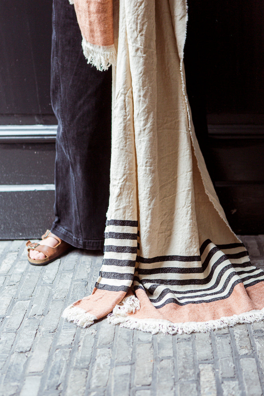 Green cushion cover 100% recycled cotton 