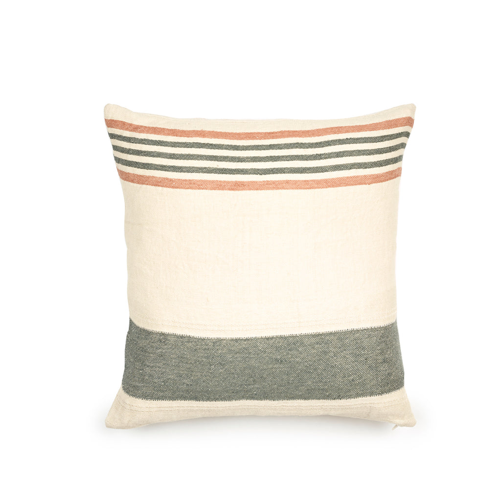 Green cushion cover 100% recycled cotton 