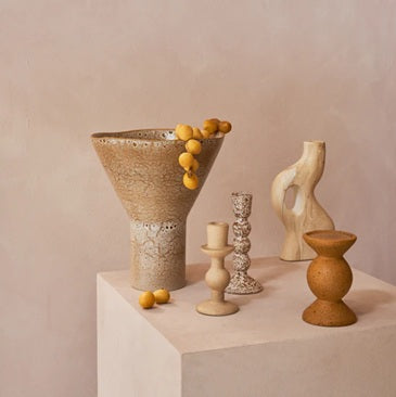 Jarrón artesanal Yaro cerámica reciclada