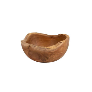 Organic bowl m of recovered teak wood