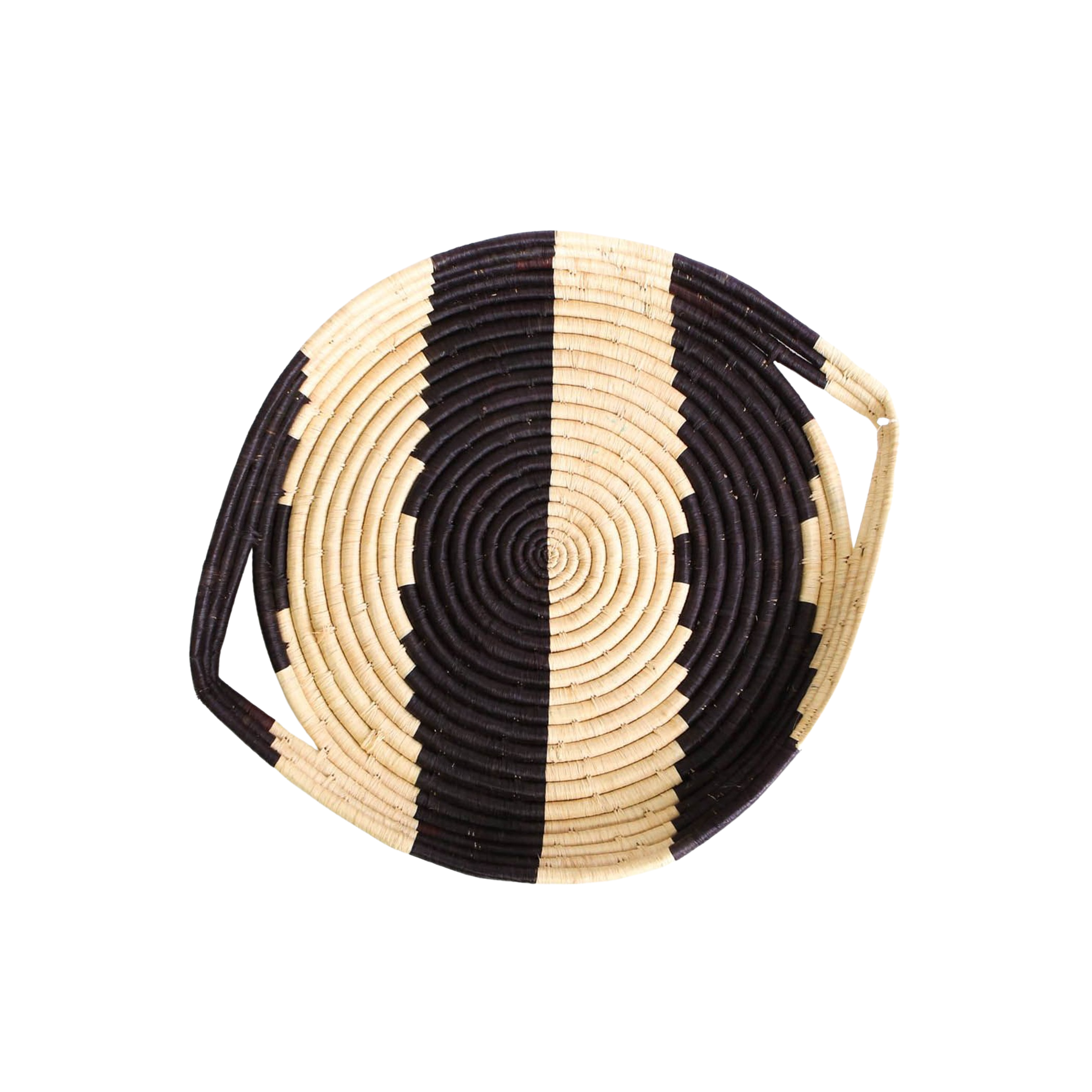 Bandeja africana decorativa Zebra de fibra natural - Bandeja - ETHNICA DECO