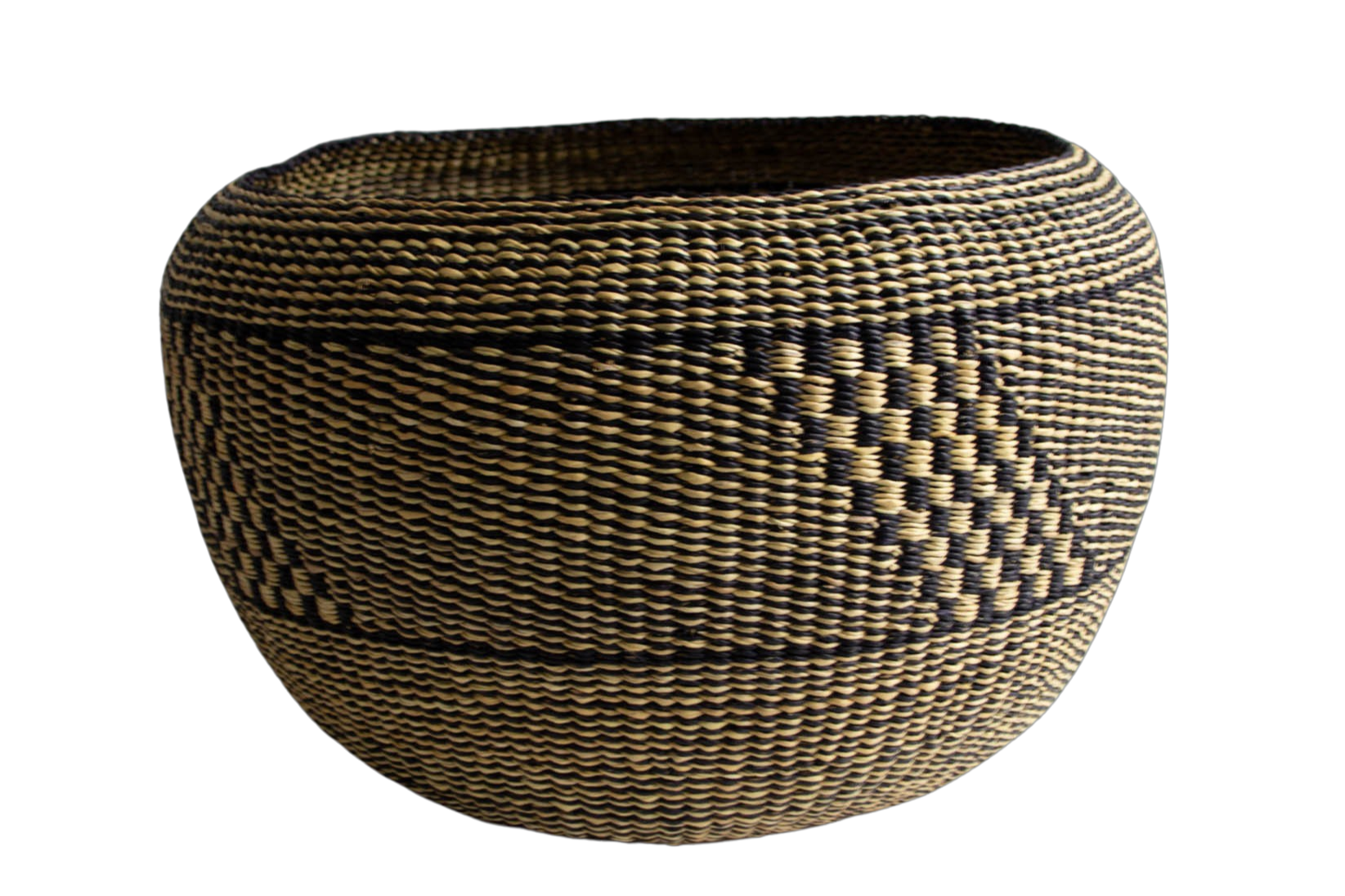 Jumbo Special negro Bolga de fibra natural - Basket - ETHNICA DECO