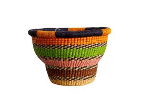 Drum Basket Gurunsi Multicolor
