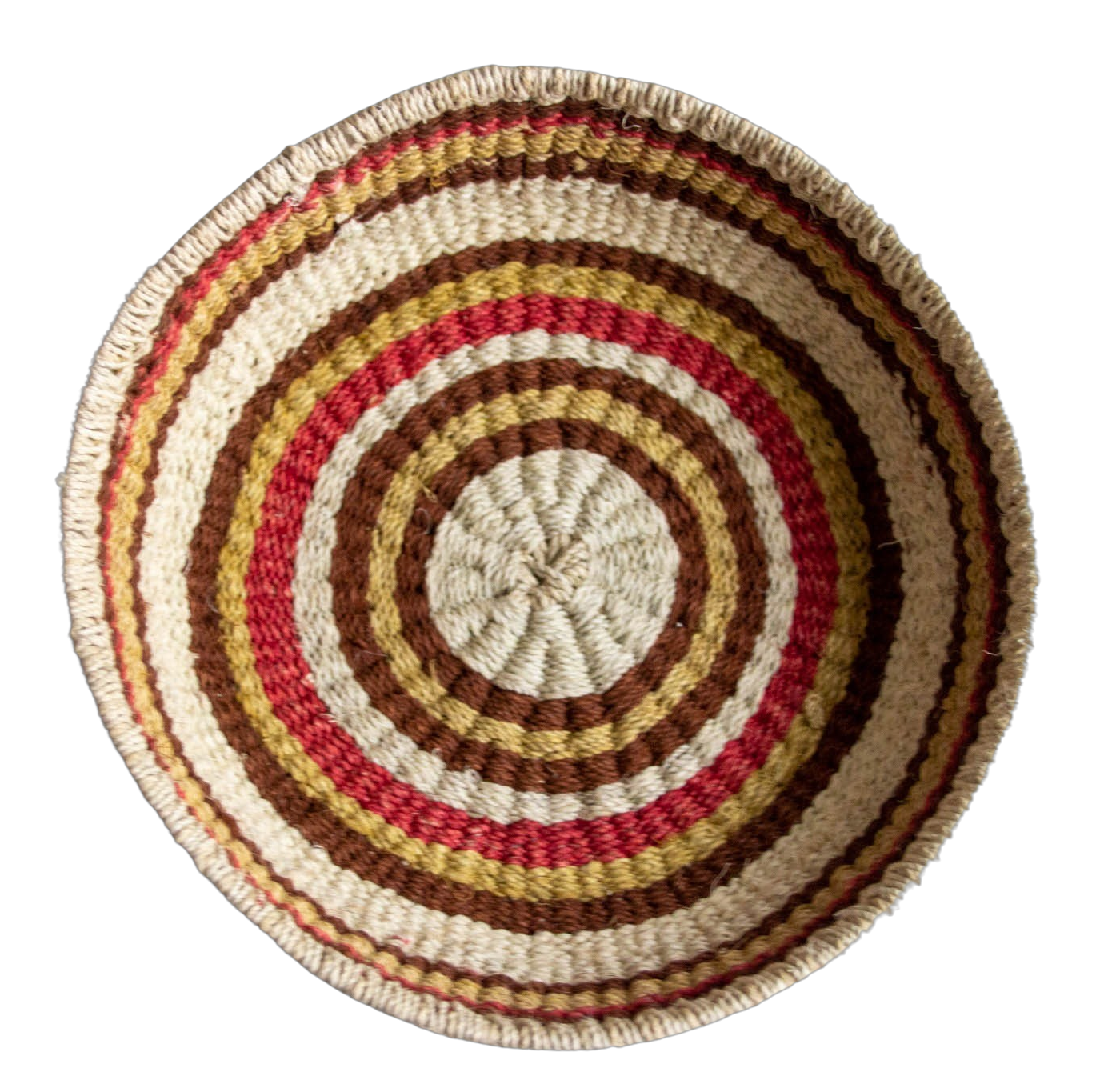 Wichi Pink and brown chaguar fiber basket