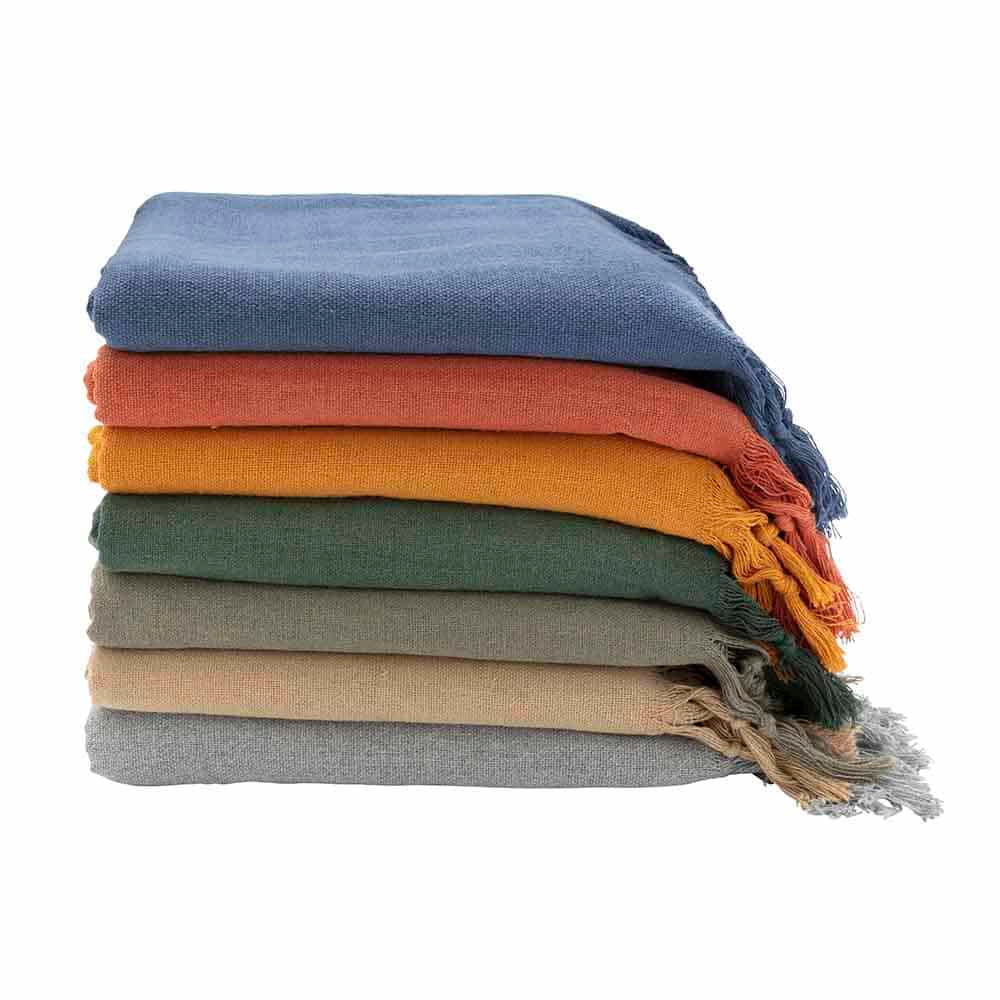 Pancharh dark grey Blanket 100% recycled cotton 